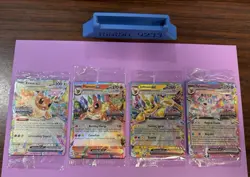Pokemon Sealed Prismatic Evolutions Surprise Box EX Stamped Promo Cards Set of 4 - Image 1