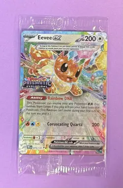 Pokemon Sealed Prismatic Evolutions Surprise Box EX Stamped Promo Cards Set of 4 - Image 3