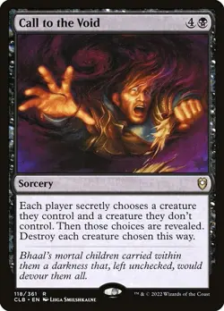 Call to the Void Foil - Commander Legends: Battle For Baldur'S Gate MTG-NM - Image 1