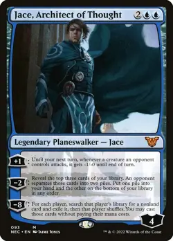 Jace, Architect of Thought Regular - Neon Dynasty Commander MTG-NM - Image 1