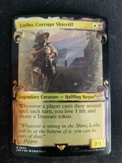 MTG Lotho, Corrupt Shirriff Lotr: Tales of Middle-earth 644 Scroll *FOIL* - Image 1