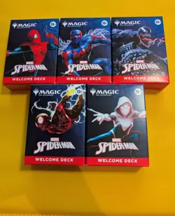 MTG Spiderman Welcome Deck Set of 5 Decks - Magic the Gathering - Image 1