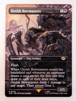 Orcish Bowmasters (Borderless Full Art) Lord of the Rings LTC - Regular NM - Image 1