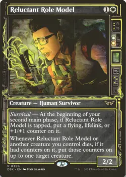 MTG Reluctant Role Model (Showcase) Normal NM Duskmourn: House of Horror Magic 3 - Image 1