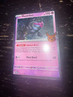 Pokemon TCG Halloween Trick Or Trade 2024 Munkidori #95/167 Cosmos Rare - Image 1