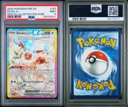 2025 Pokemon Eevee EX Prismatic Evolutions #167 Special Illustration Rare PSA 9 - Image 3