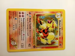 Pokemon TCG Blaine's Arcanine - 1/132 Gym Challenge Unlimited Holo Rare MP - Image 5