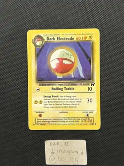 Pokemon WOTC Team Rocket - Dark Electrode - 37/82 - Unlimited Ed Uncommon -NM/LP - Image 1