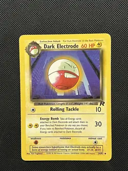 Pokemon WOTC Team Rocket - Dark Electrode - 37/82 - Unlimited Ed Uncommon -NM/LP - Image 2