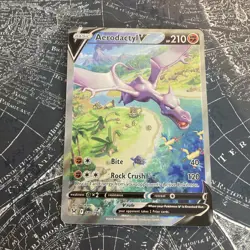 Pokemon TCG Aerodactyl v 180/196 Lost Origin Alt Art Holo Rare pack fresh - Image 2