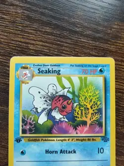 Seaking 1st Edition 46/64 Jungle Pokemon (Discoloration Misprint) - Image 2