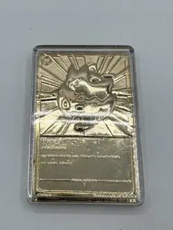 Pokemon Togepi 23k Gold Plated Trading 1999 Burger King Limited Edition - Image 3