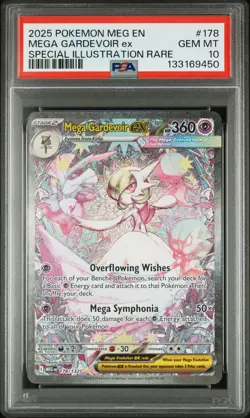 2025 POKEMON MEG EN-MEGA EVOLUTION #178 MEGA GARDEVOIR EX PSA 10 - Image 1