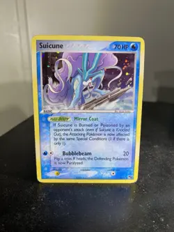 Pokemon TCG Pop Series 2 promo Suicune 4/17 Holo Rare promo 2006 TCG LP/MP - Image 1