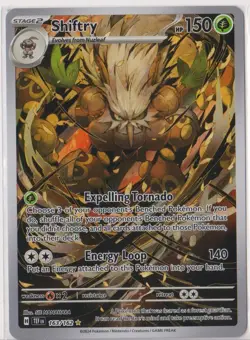 Pokemon - Shiftry 163/162 SV05: Temporal Forces Holo - Image 1