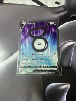 Pokemon TCG Unown V 176/195 Silver Tempest Full Art Ultra Rare Holo - Image 1
