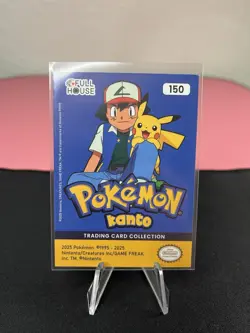 Mewtwo #150 Rainbow Holo Rare Pokemon Kanto Series Vol 2 - Full House 2025 - NM! - Image 2