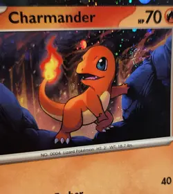 Pokemon TCG Charmander SVP047 Cosmos Holo Promo w Swirl NM/M (A) - Image 3