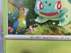 Pokemon TCG Bulbasaur SVP 046 S&V 151 Cosmos Holo SWIRL Black Star Promo - NM - Image 5