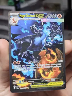 Mega Charizard X EX SIR 125/094 (English) Phantasmal Flames Pokemon TCG IN HAND - Image 1