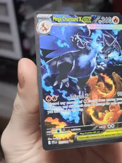 Mega Charizard X EX SIR 125/094 (English) Phantasmal Flames Pokemon TCG IN HAND - Image 3