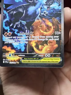 Mega Charizard X EX SIR 125/094 (English) Phantasmal Flames Pokemon TCG IN HAND - Image 4