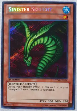 Yugioh 1x Sinister Serpent LCYW-EN154 Secret Rare 1st Edition NM/LP - Image 1