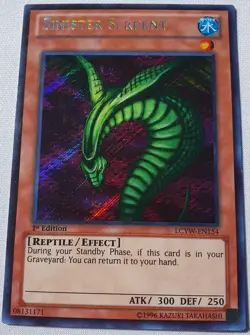 Yugioh 1x Sinister Serpent LCYW-EN154 Secret Rare 1st Edition NM/LP - Image 2