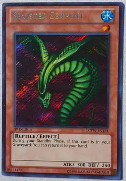Yugioh 1x Sinister Serpent LCYW-EN154 Secret Rare 1st Edition NM/LP - Image 3
