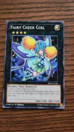 Yu-Gi-Oh! - Fairy Cheer Girl - Shatter Foil - 1st Ed - BP03-EN129 - NEVER PLAYED - Image 1