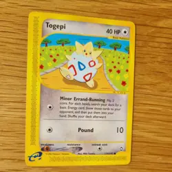 TOGEPI 114/147 POKEMON CARD (AQUAPOLIS SET) - Image 3