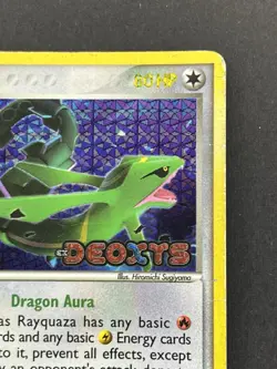 Rayquaza 22/107 EX Deoxys Pokemon Card Reverse Holo Foil Rare HP - Image 4