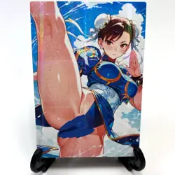 Street Fighter Chun-Li Sexy Anime Waifu Girl Doujin Lewd Goddess Story Art Card - Image 2