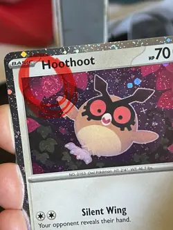 POKEMON HOOTHOOT 126/162 COMMON COSMOS HOLO with SWIRL TEMPORAL FORCES NM CARD - Image 3