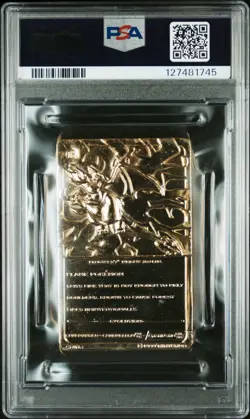 1999 BURGER KING POKEMON GOLD METAL CARD CHARIZARD PSA 8 NM-MINT LOW POP! - Image 2