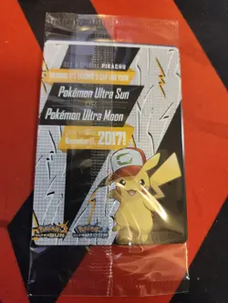 SEALED Ash’s Pikachu TCG SM108 2017 Promo Card Pokemon "I Choose You" - Image 2