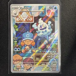 Vanillish 190/182 Holiday 2025 Snowflake Stamp Promo Pokemon TCG Card - Image 1