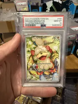 Pokemon 2024 SV Twilight Masquerade Hisuian Growlithe Card PSA 10 181/167 GEM MT - Image 1