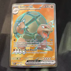Golem ex 189/165 Sv: Scarlet & Violet 151 Holo Pokemon Card Fighting Type - Image 1