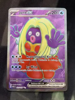Jynx ex 191/165 Sv: Scarlet & Violet 151 Holo Pokemon Card Full Art Water Type - Image 1
