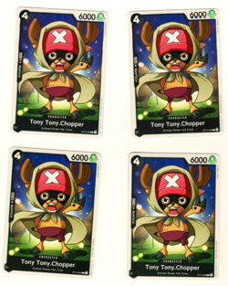 Set Of 4 Tony Tony.Chopper ST14-005 C Starter Deck 14 One Piece Trading Card - Image 1