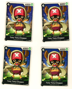 Set Of 4 Tony Tony.Chopper ST14-005 C Starter Deck 14 One Piece Trading Card - Image 3