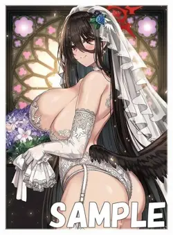Blue Archive Wedding Hanekawa Hasumi doujin Card Sleeve Protector - Image 1