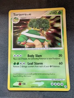 Torterra 17/130 Diamond & Pearl Holo Pokemon Card | LP - Image 1