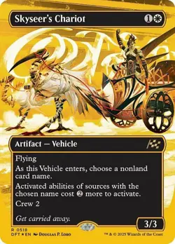 MTG Skyseer's Chariot - First-Place Foil - Borderless, NM-Mint, English Aetherdr - Image 1