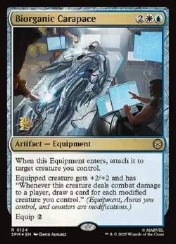 1x Biorganic Carapace - Foil - Prerelease Promo MTG Prerelease/Game Day/Launch P - Image 1