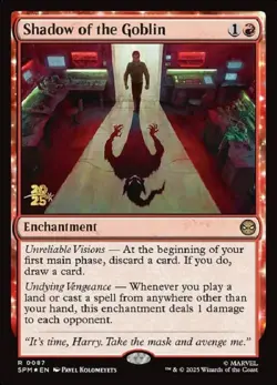 1x Shadow of the Goblin - Foil - Prerelease Promo MTG Prerelease/Game Day/Launch - Image 1