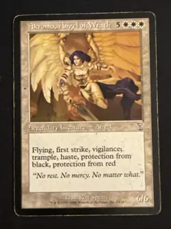 1x Akroma, Angel of Wrath (1) Time Spiral Time Shifted HP MTG Magic x1 MKE - Image 1