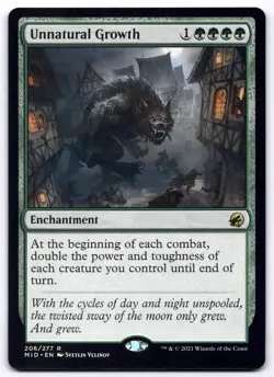 MTG Unnatural Growth - Innistrad: Midnight Hunt | NM - Image 1
