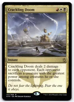 MTG Crackling Doom - Khans of Tarkir | NM - Image 1